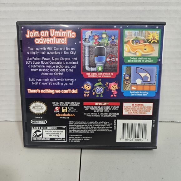 Team Umizoomi (Nintendo DS, 2011) CIB Tested And Working - Picture 2 of 5